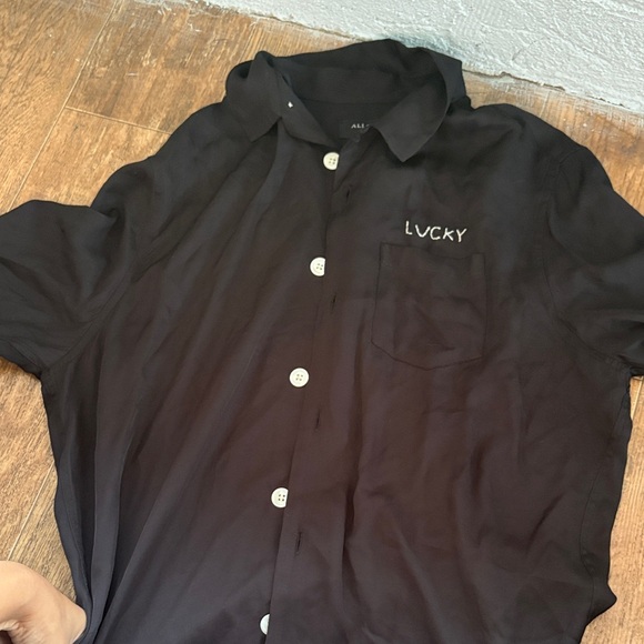 All Saints black button down - Picture 4 of 4